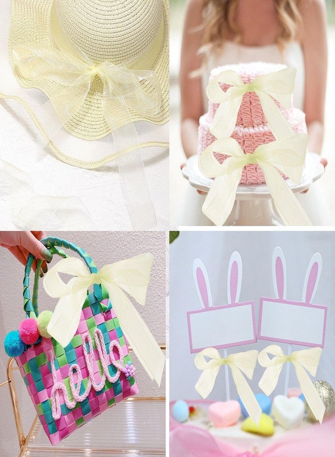 IMPRINT Creamy White Organza Ribbon, 1 Inch, 35 Meter - Image 3